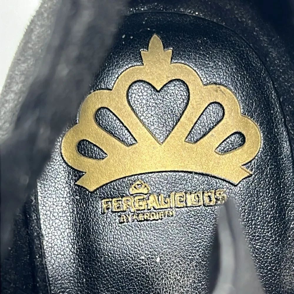 Super Cute Black High Heel Booties By Fergalicious. Size 7. - Picture 8 of 11